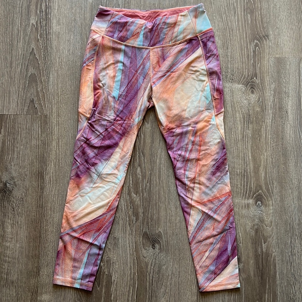 Calia Printed Cropped Leggings Size Medium